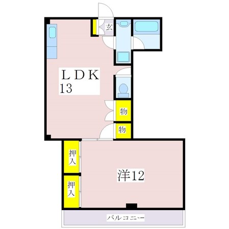 谷山駅 徒歩9分 3階の物件間取画像